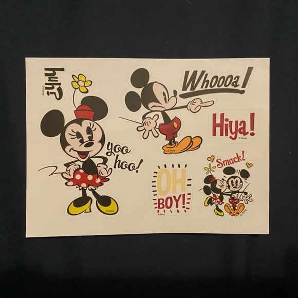 Disney Other - Disney Stickers Exclusive Disney Movie Club Mickey & Minnie Mouse